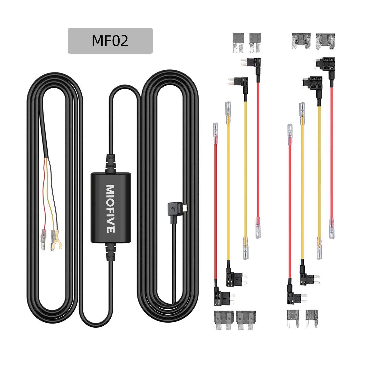 Miofive 11.5ft Micro USB Hardwire Kit for Miofive MF02 Dash Cam (HKW1)