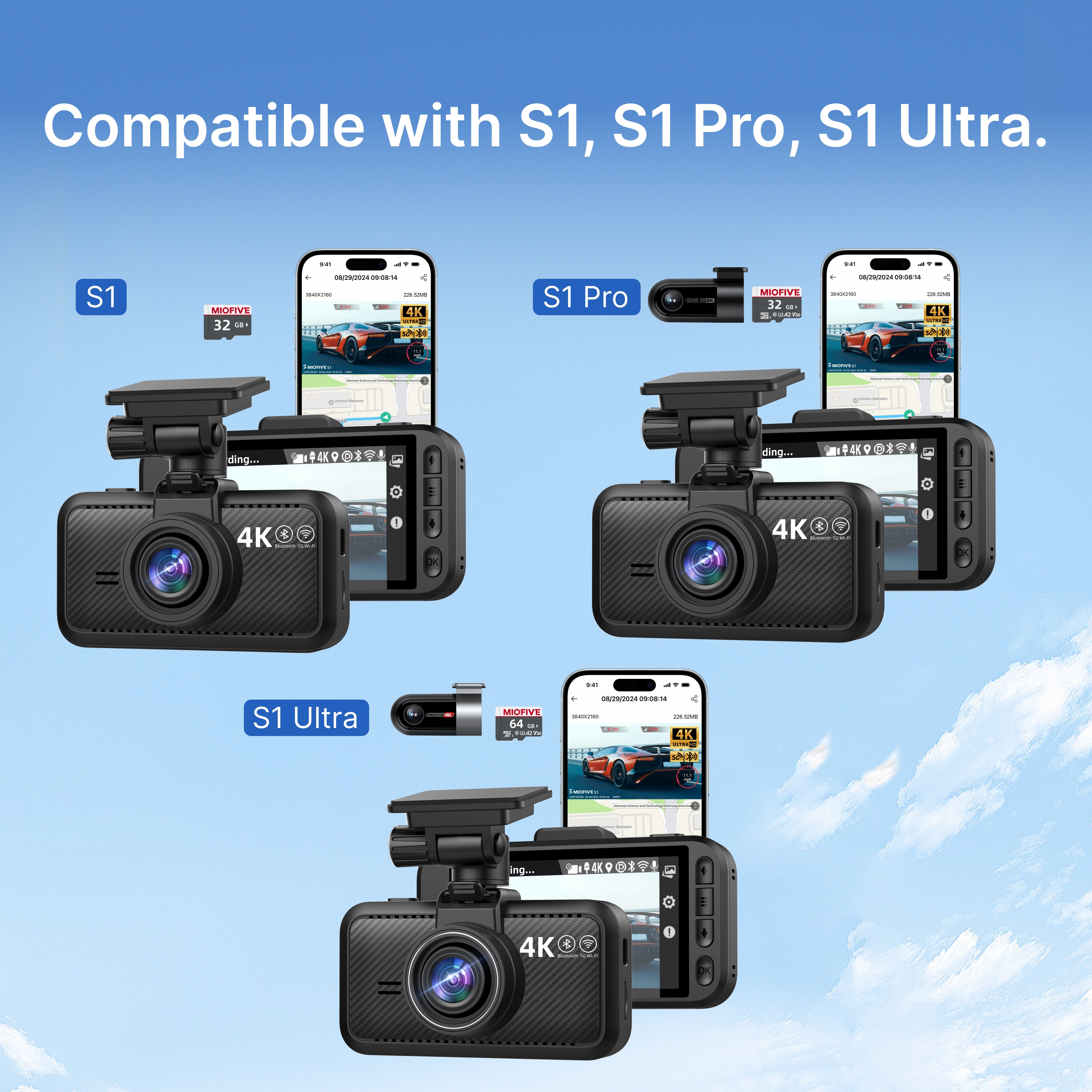 Miofive 34mm CPL Filter for  S1 Series Dash Cams