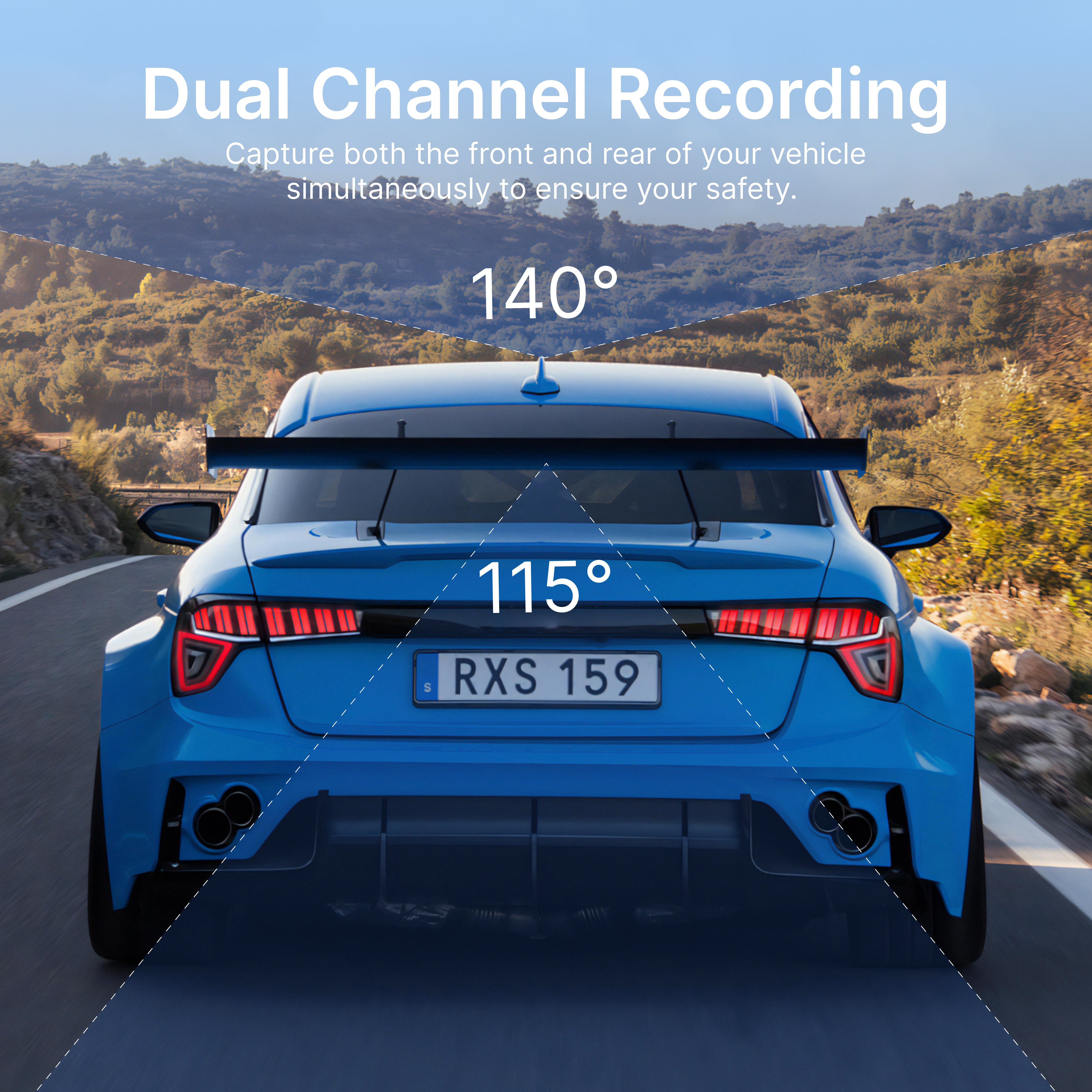 MIOFIVE Dash Cam S1 Pro 4K+2K Dual Dash Camera