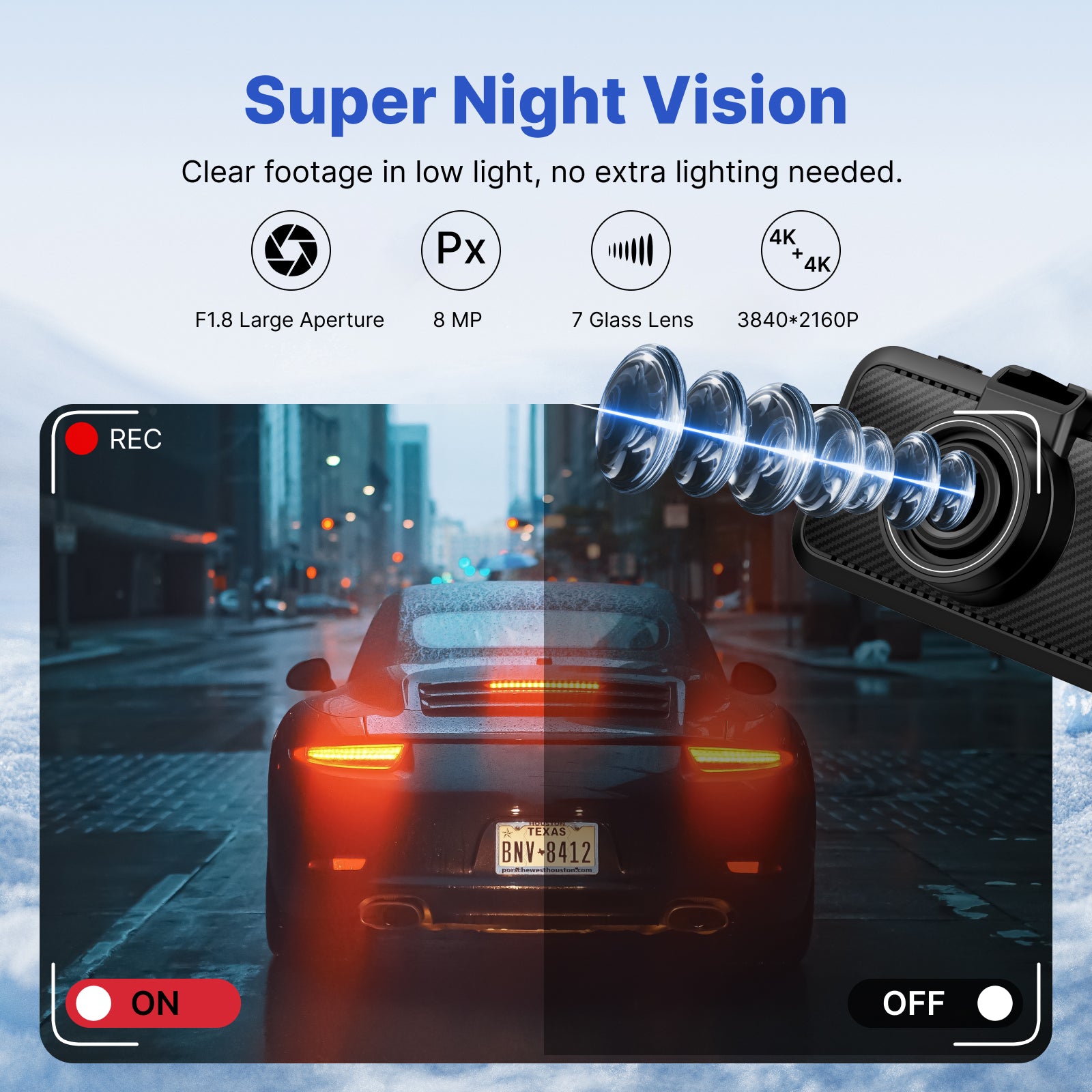 MIOFIVE Dash cam S1 Ultra 4K+4K Dual Dash Camera(CA)