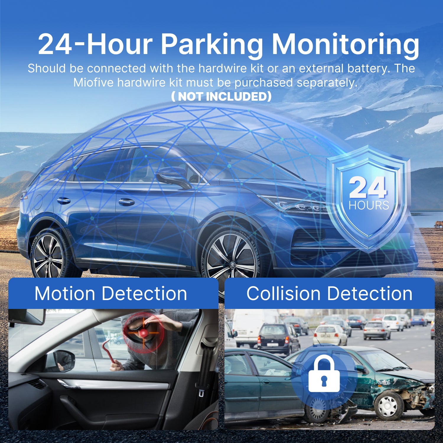 MIOFIVE Dash cam S1 Pro 4K +2K Dual Dash Camera(IE)