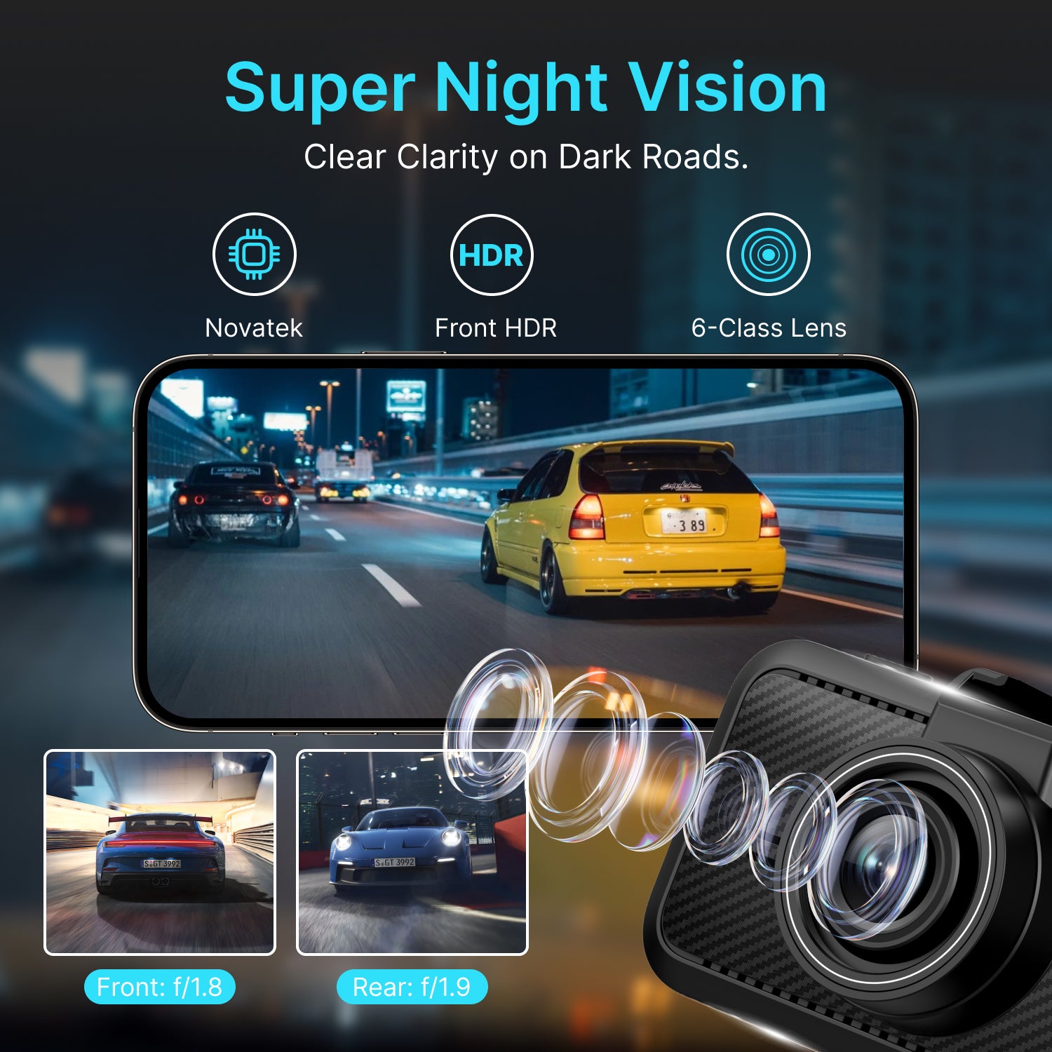 MIOFIVE Dash cam S1 Ultra 4K+4K Dual Dash Camera(IE)
