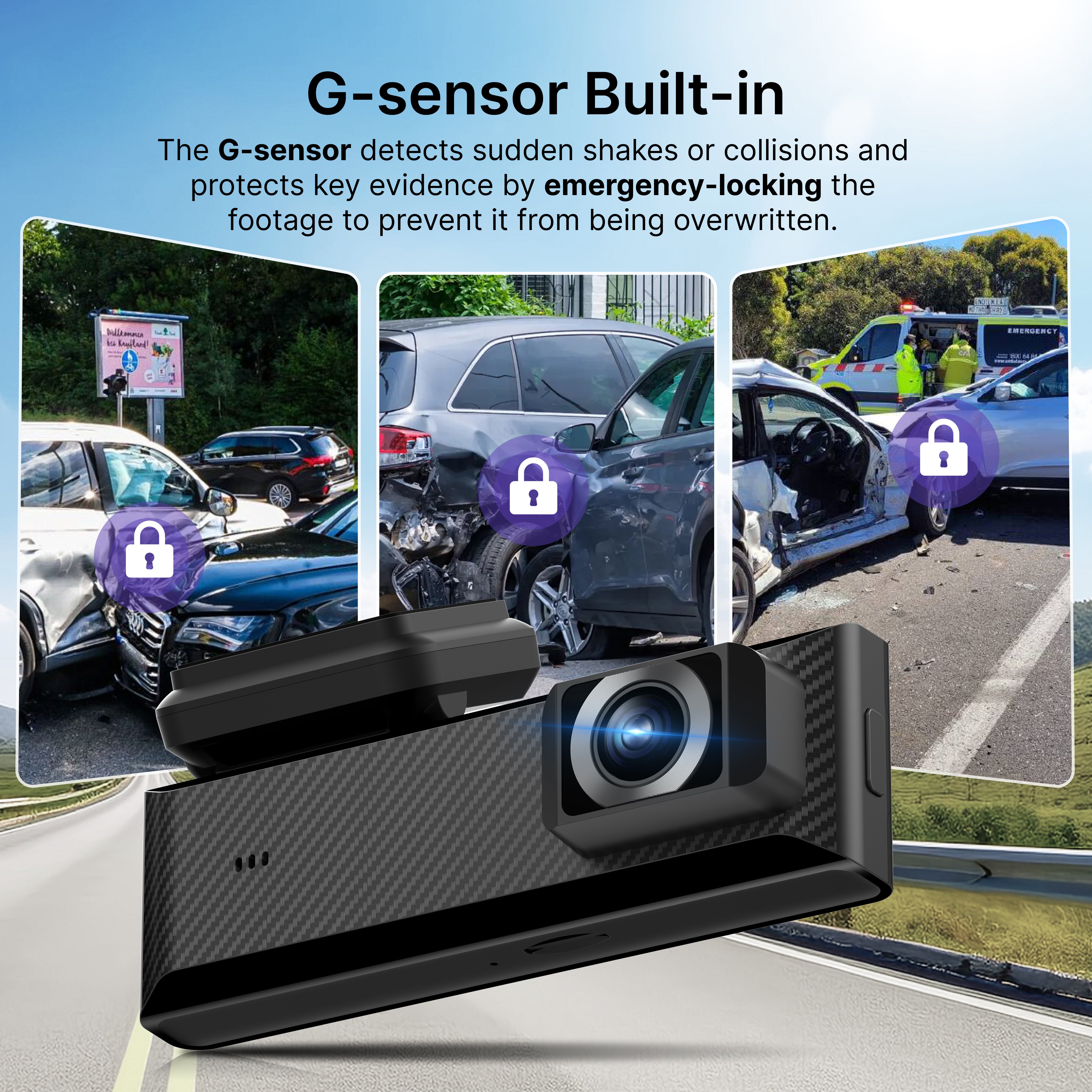 Miofive Dash Cam Mini 2 2K+1080P FHD Dual Dash Camera(SD Card Not Included)(UK)