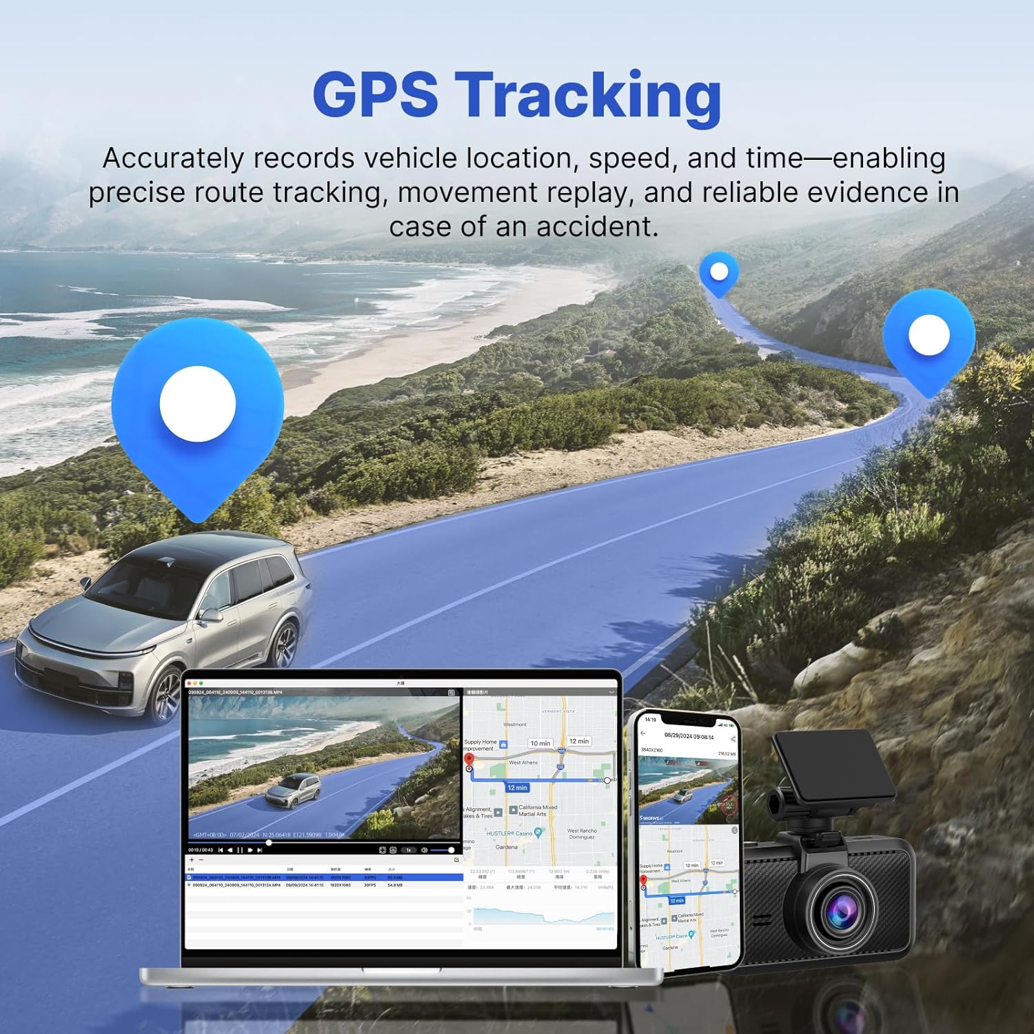 MIOFIVE Dash Cam S1 Ultra 4K+4K Dual Dash Camera(AU)