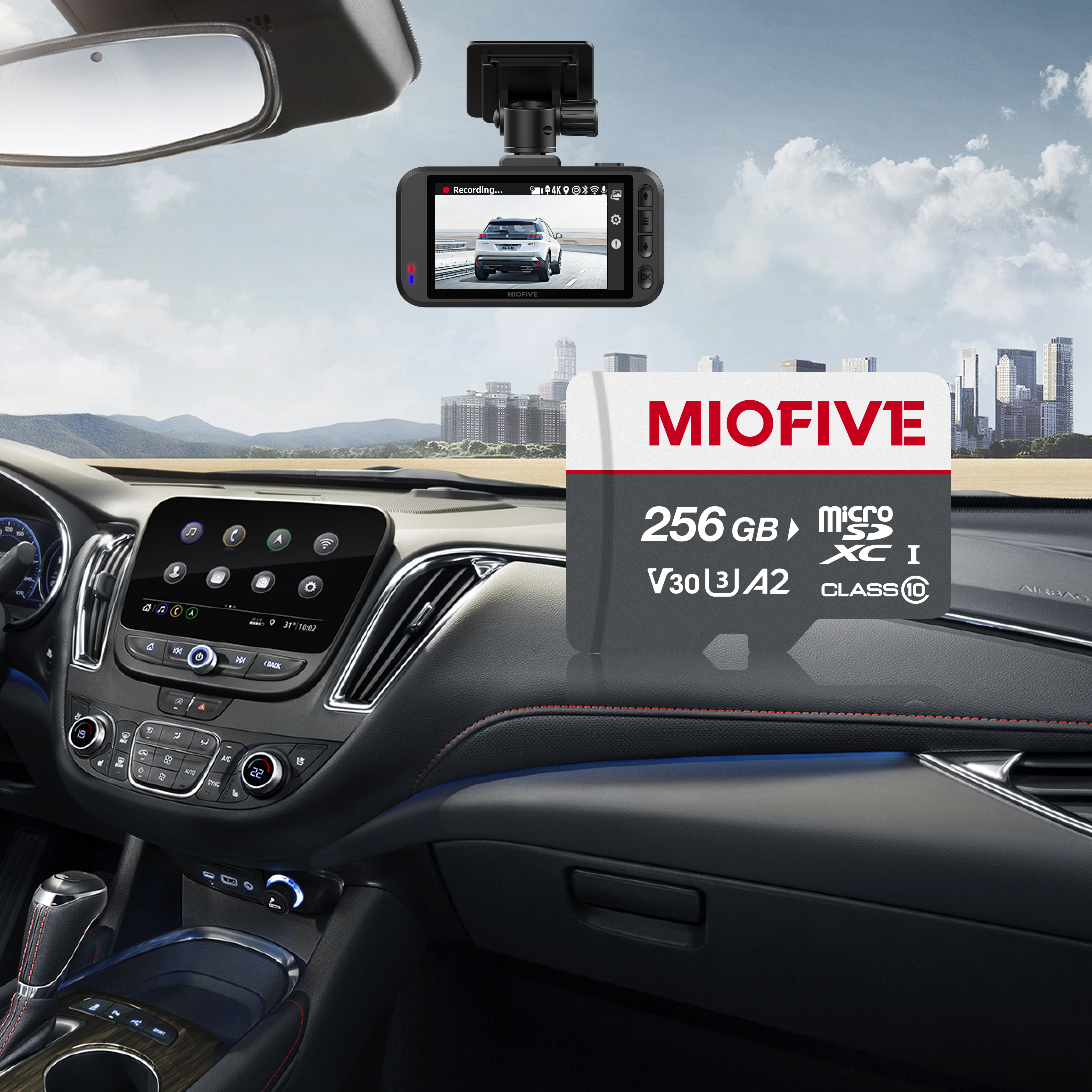 Miofive 256GB microSDXC Memory Card for Miofive S1 Series Dash Cams(CA)