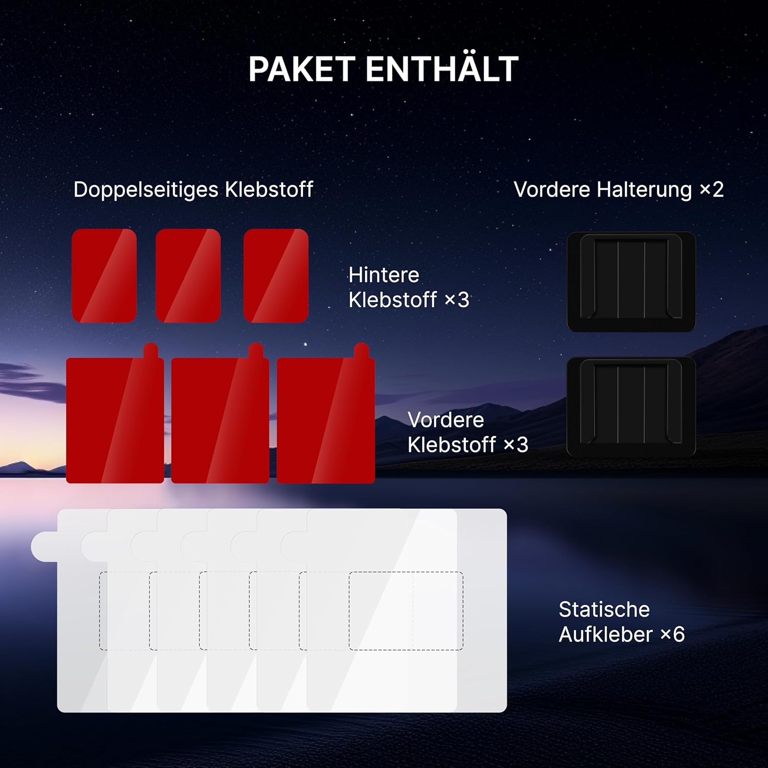 Miofive Auto-Windschutzscheibe Doppelseitiges Klebstoff für die S1-Serie (DE)
