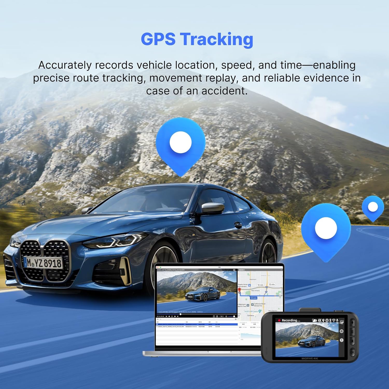 MIOFIVE Dash cam S1 4K UHD Single Dash Camera(32GB SD Card Included)(AU)