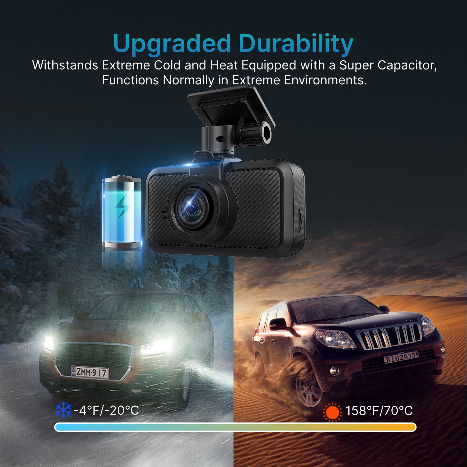 Miofive Dash Cam Front, S1 E Car Camera  with 4K/2160P UHD, Built-in WiFi & GPS Car Dashboard Camera Recorder
