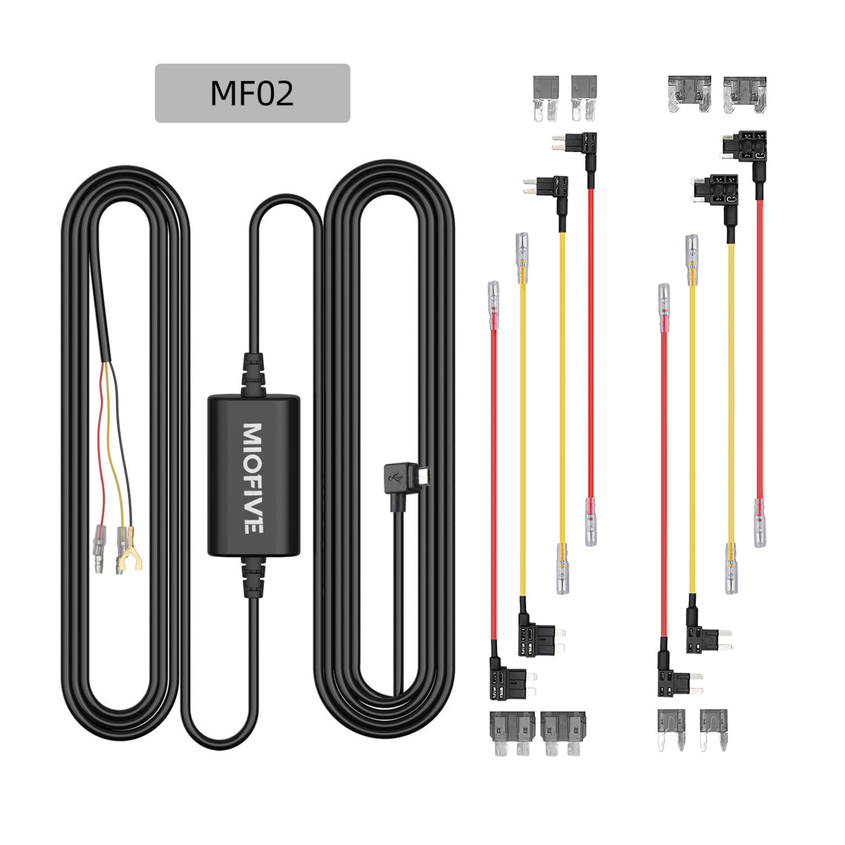 Miofive 11,5 Fuß Micro-USB-Hardwire-Kit für Miofive MF02 Dashcam (HKW1) 