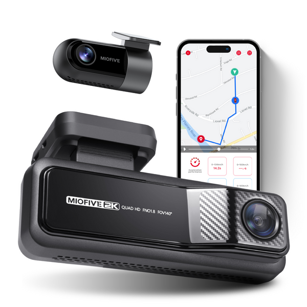 SAMOMO 2K/1080P Dual Dash Cam with Car Charger