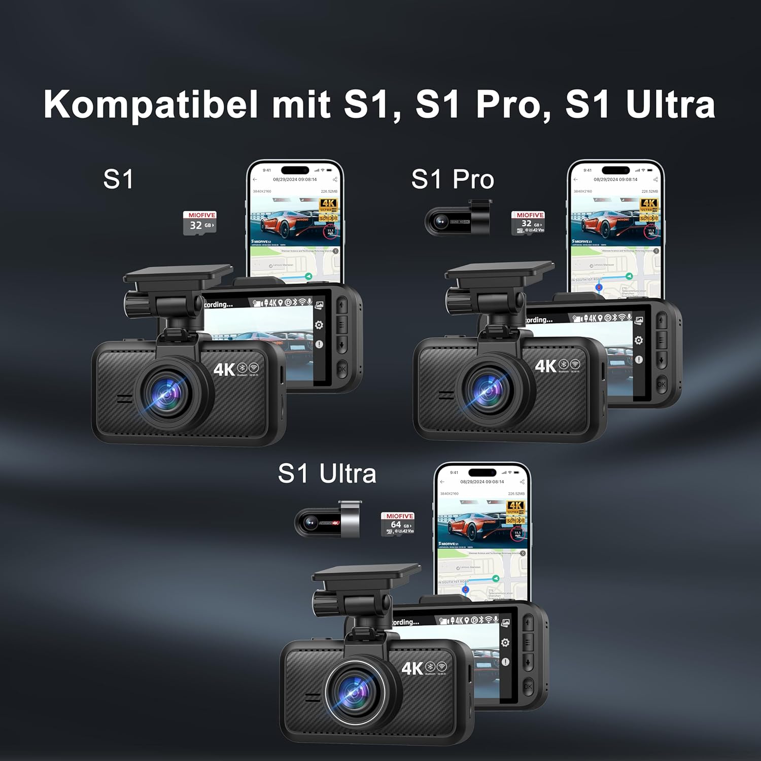 Miofive Zirkularer Polarisationsfilter (CPL) for Miofive S1/S1 Pro/S1 Ultra Dashcams,  34mm (DE)