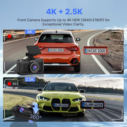 MIOFIVE Dash cam S1 Pro 4K+2K Dual Dash Camera(AU)