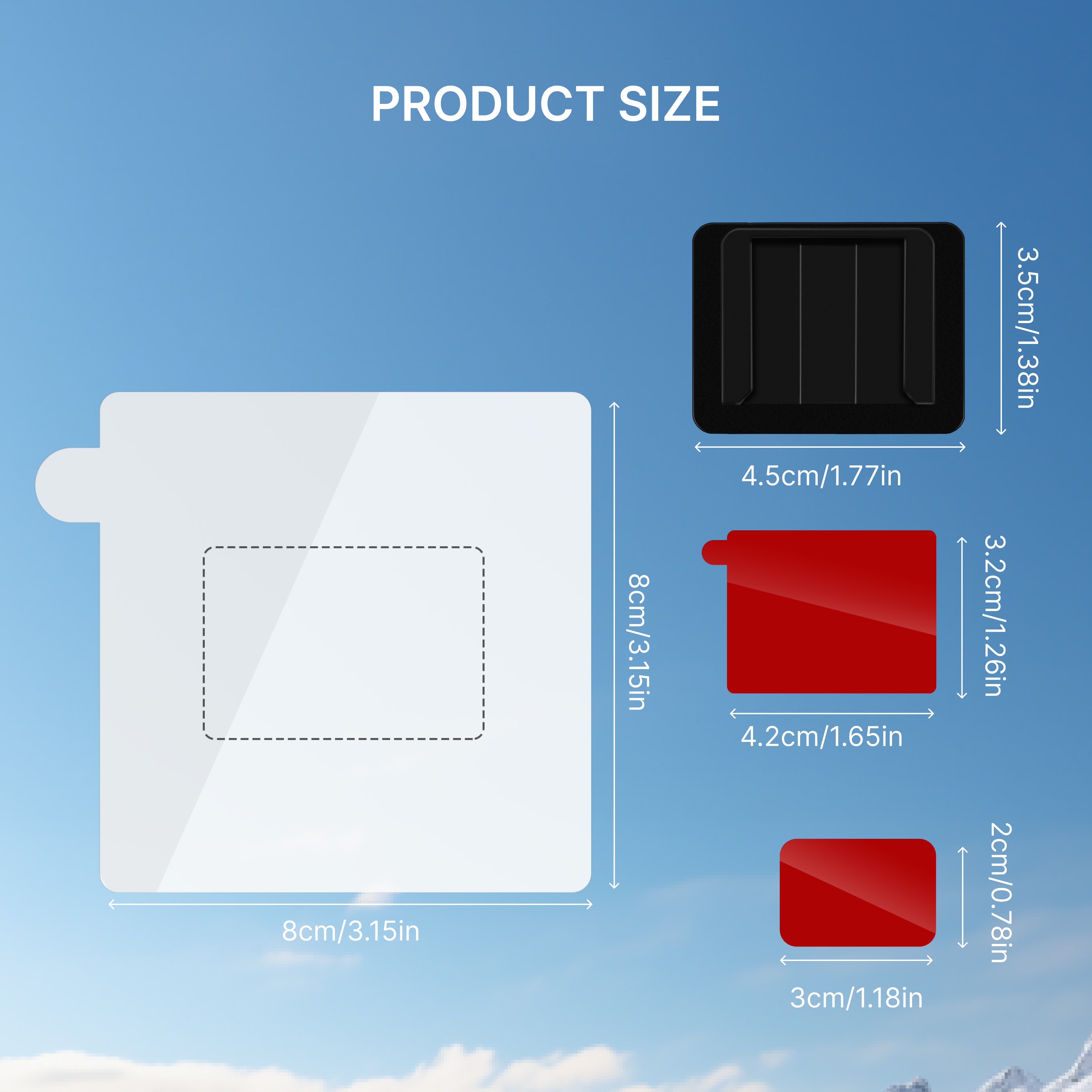 Miofive Car Windshield Double-Sided Adhesive for S1 Series Dash Cams