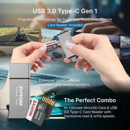 Miofive 512GB microSDXC Memory Card for Miofive S1 & Mini Series Dash Cams