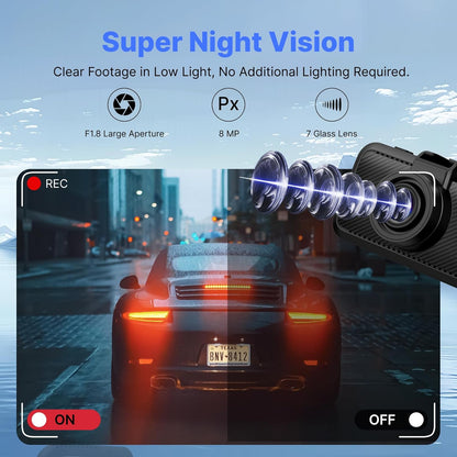MIOFIVE Dash cam S1 Pro 4K+2K Dual Dash Camera(AU)