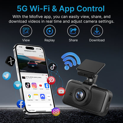 MIOFIVE Dash Cam S1 4K UHD Front Dash Camera(32GB Card Included)(UK)