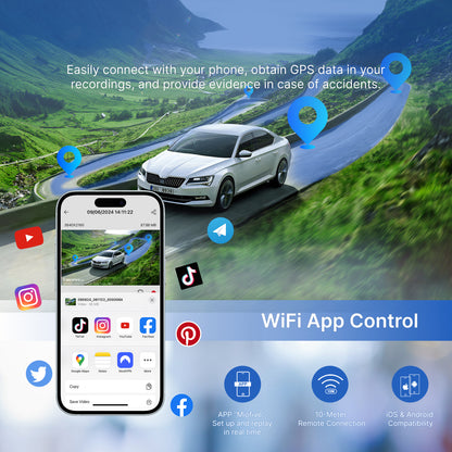 MIOFIVE Dash Cam S1 Pro 4K+2K Dual Dash Camera(UK)