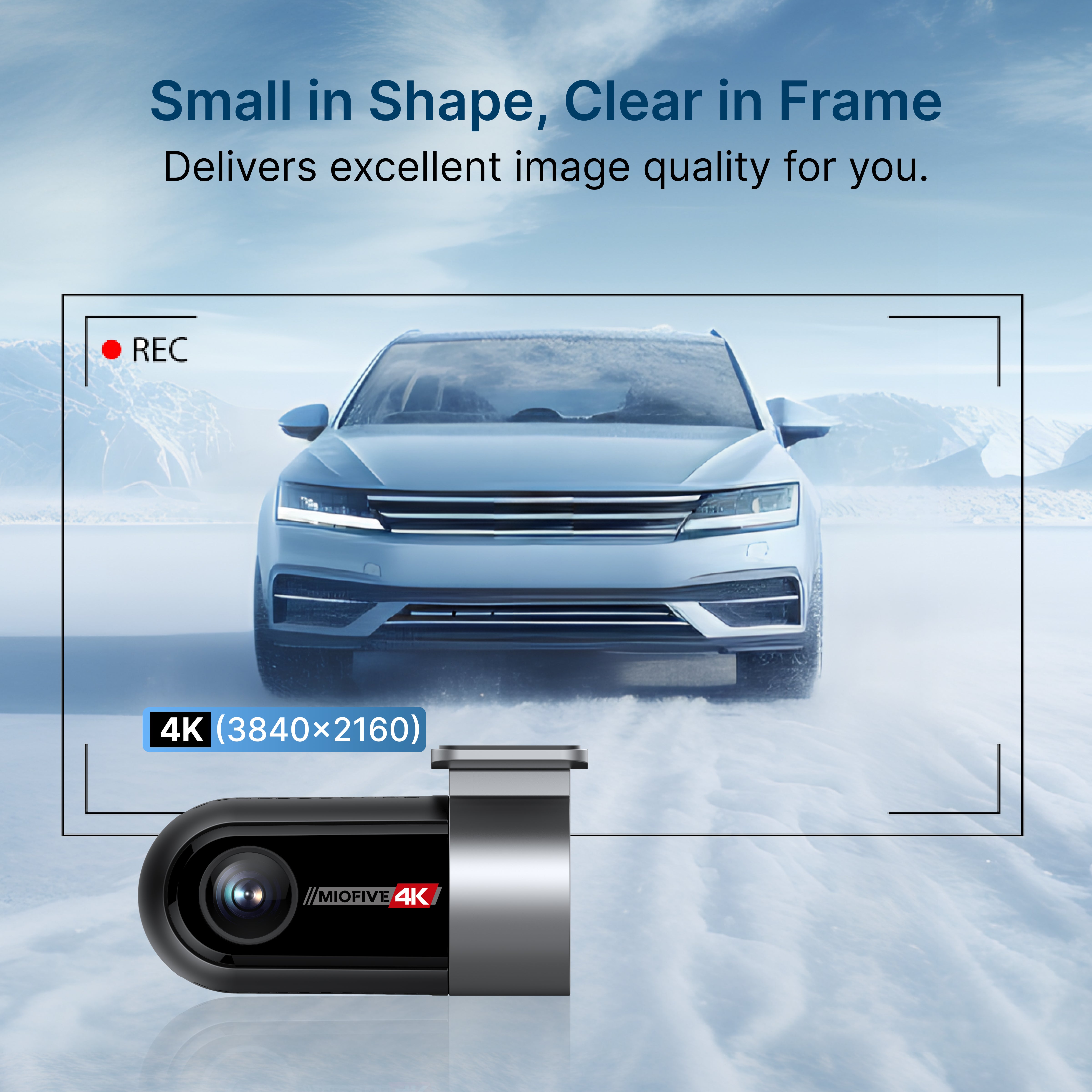 Miofive 4K Rear Camera for Miofive S1/S1 Pro/S1 Ultra Dash Cams(does not work with the S1 - E model)