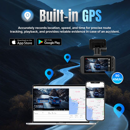 MIOFIVE Dash Cam S1 4K UHD Front Dash Camera(32GB Card Not Included)(UK)