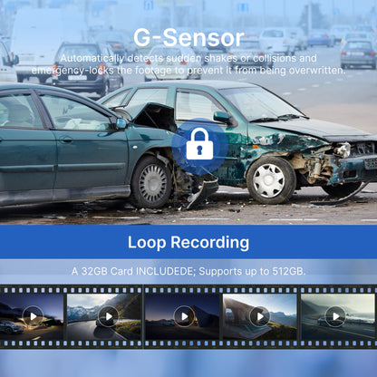 MIOFIVE Dash Cam S1 Pro 4K+2K Dual Dash Camera(CA)