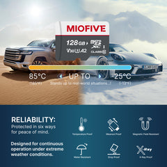 Miofive 128GB microSDXC Memory Card for Miofive S1/ S1-Pro/ S1-Ultra Dash Cam