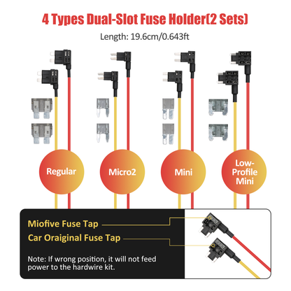 Miofive 11.5ft Micro USB Hardwire Kit for Miofive MF02 Dash Cam (HKW1)