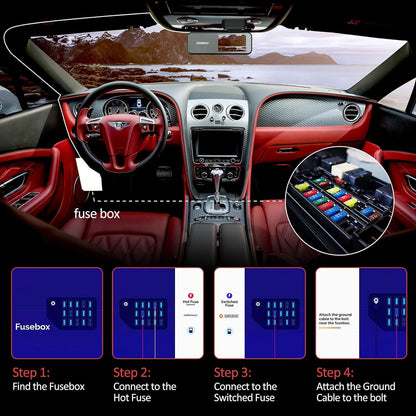 Miofive 11.5ft Micro USB Hardwire Kit for Miofive MF02 Dash Cam (HKW1)(UK)