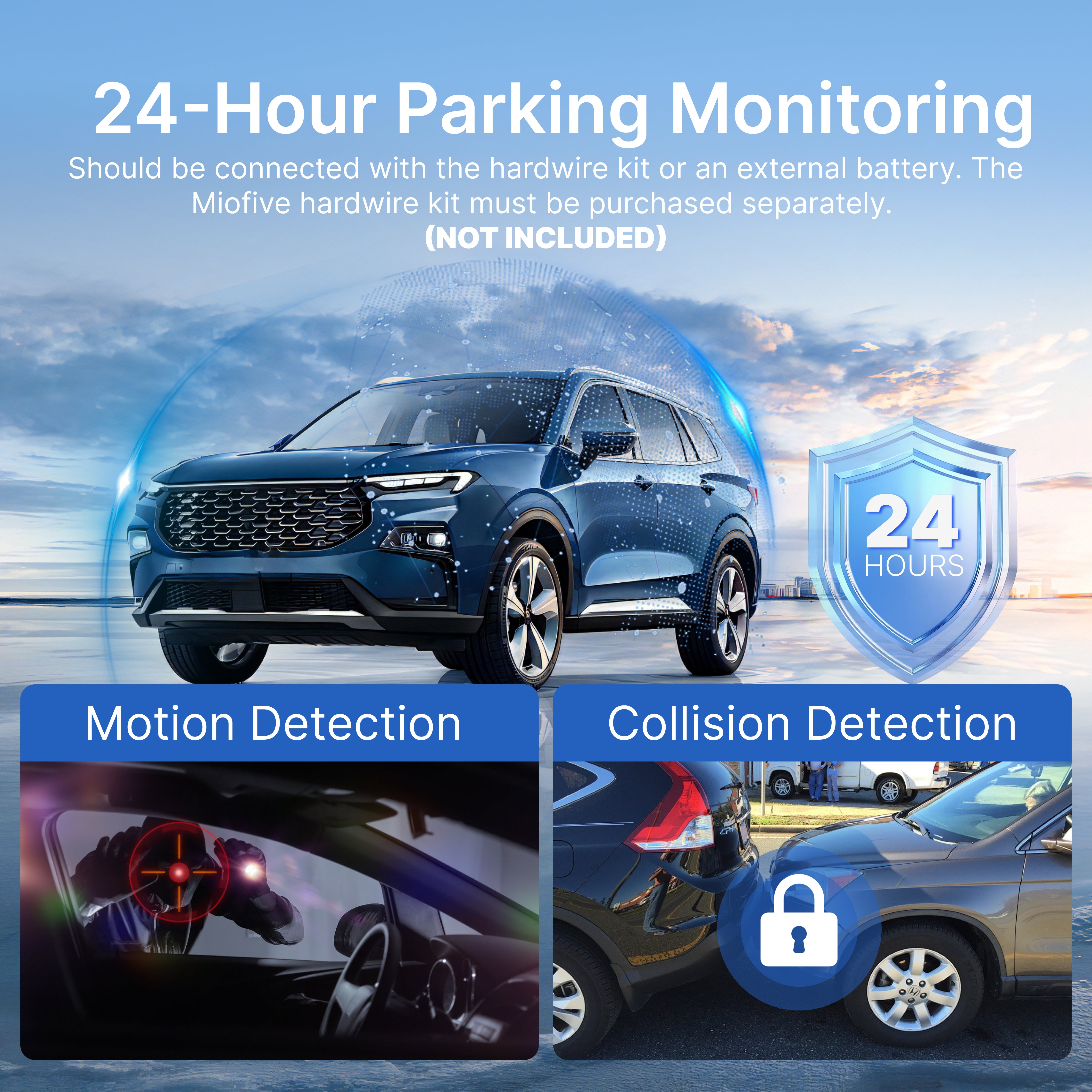 Miofive S1-Pro Dash Cam Front Rear, 4K+2K Dual Dash Camera for Cars, with One Free 32GB microSD Card