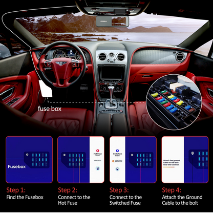 Miofive 11.5ft Micro USB Hardwire Kit for Miofive MF02 Dash Cam (HKW1)