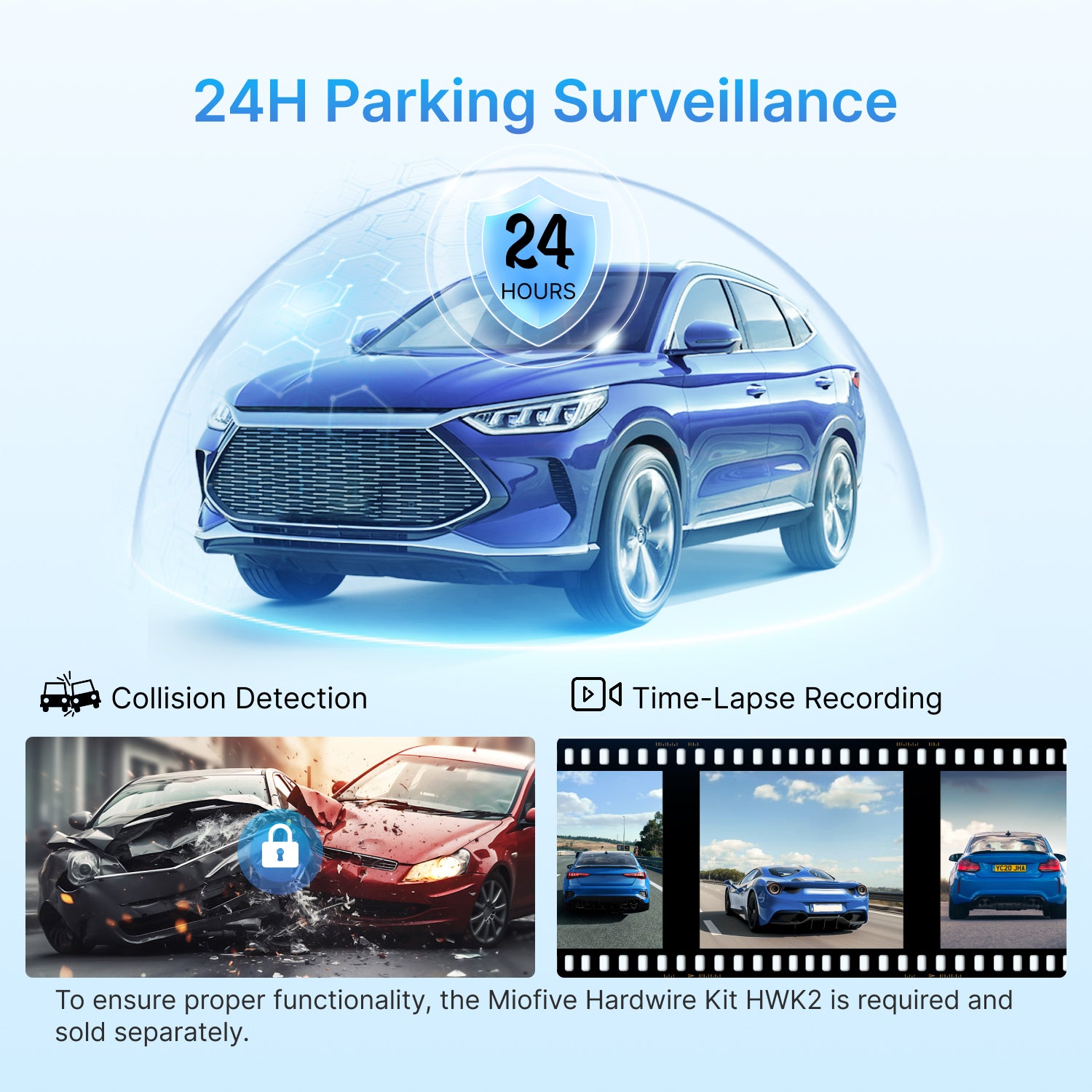 MIOFIVE Dash Cam Mini S 4K UHD Front Car Camera(No SD Card)