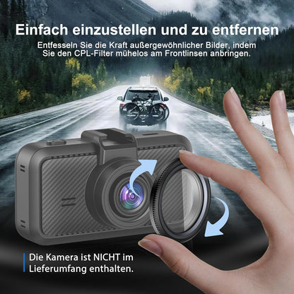 Miofive Zirkularer Polarisationsfilter (CPL) for Miofive S1/S1 Pro/S1 Ultra Dashcams,  34mm (DE)