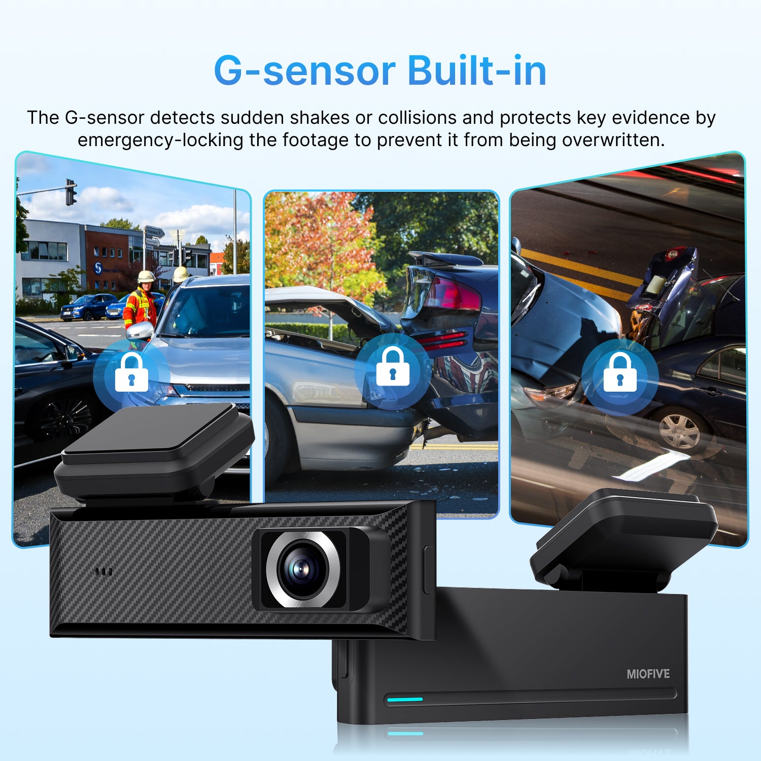 Miofive Mini S 4K Dash Cam – Ultra HD 2160P Front Car Camera with GPS & WiFi | Smart Recording, Compact Design (No SD Card)