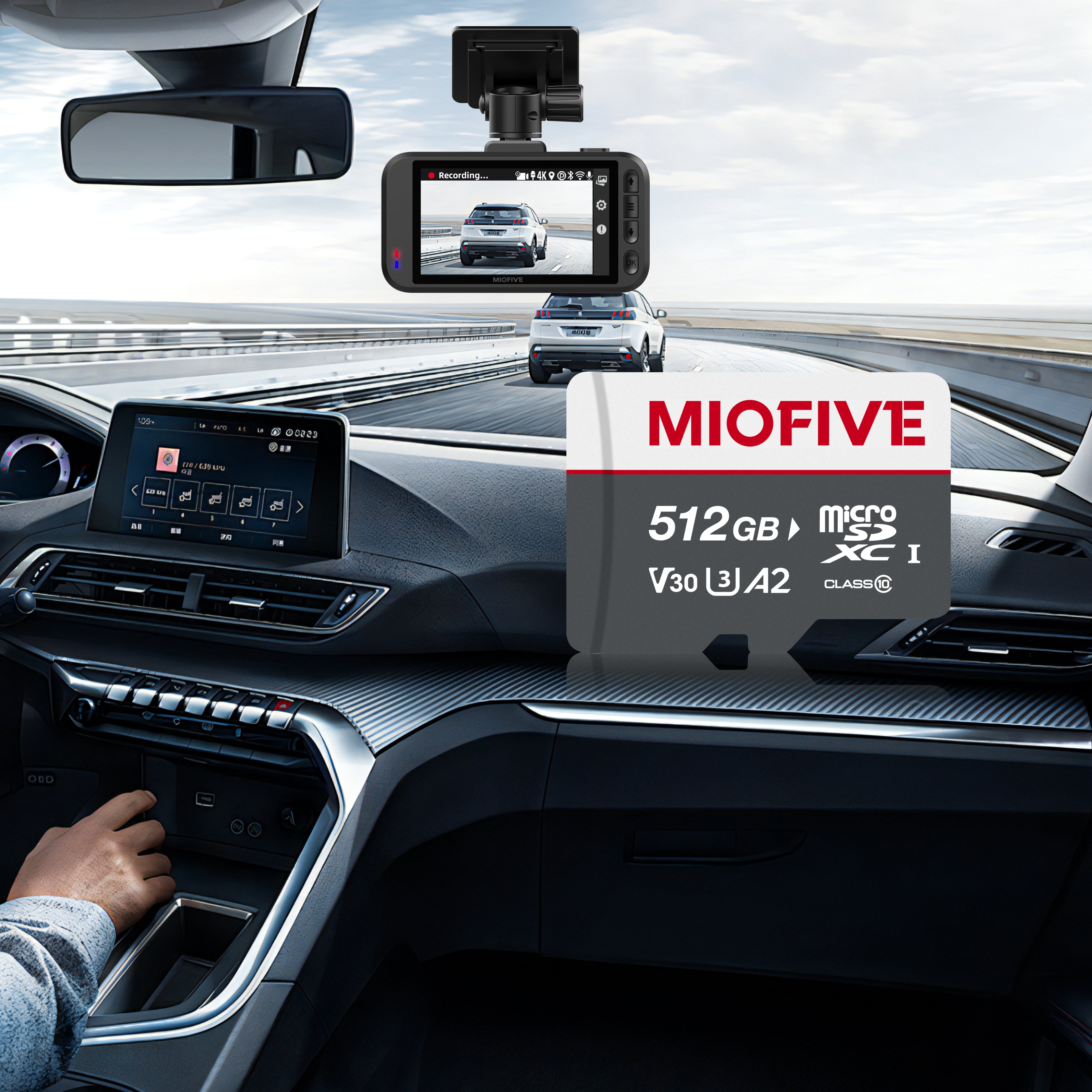 Miofive 512GB microSDXC Memory Card for Miofive S1/ S1-Pro/ S1-Ultra Dash Cam