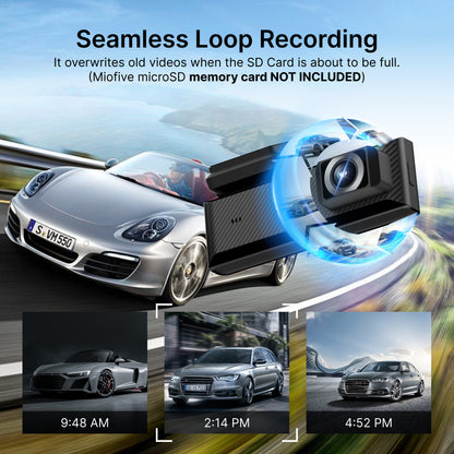 Miofive Dash Cam Mini 2 2K+1080P FHD Dual Dash Camera(SD Card Not Included)(UK)