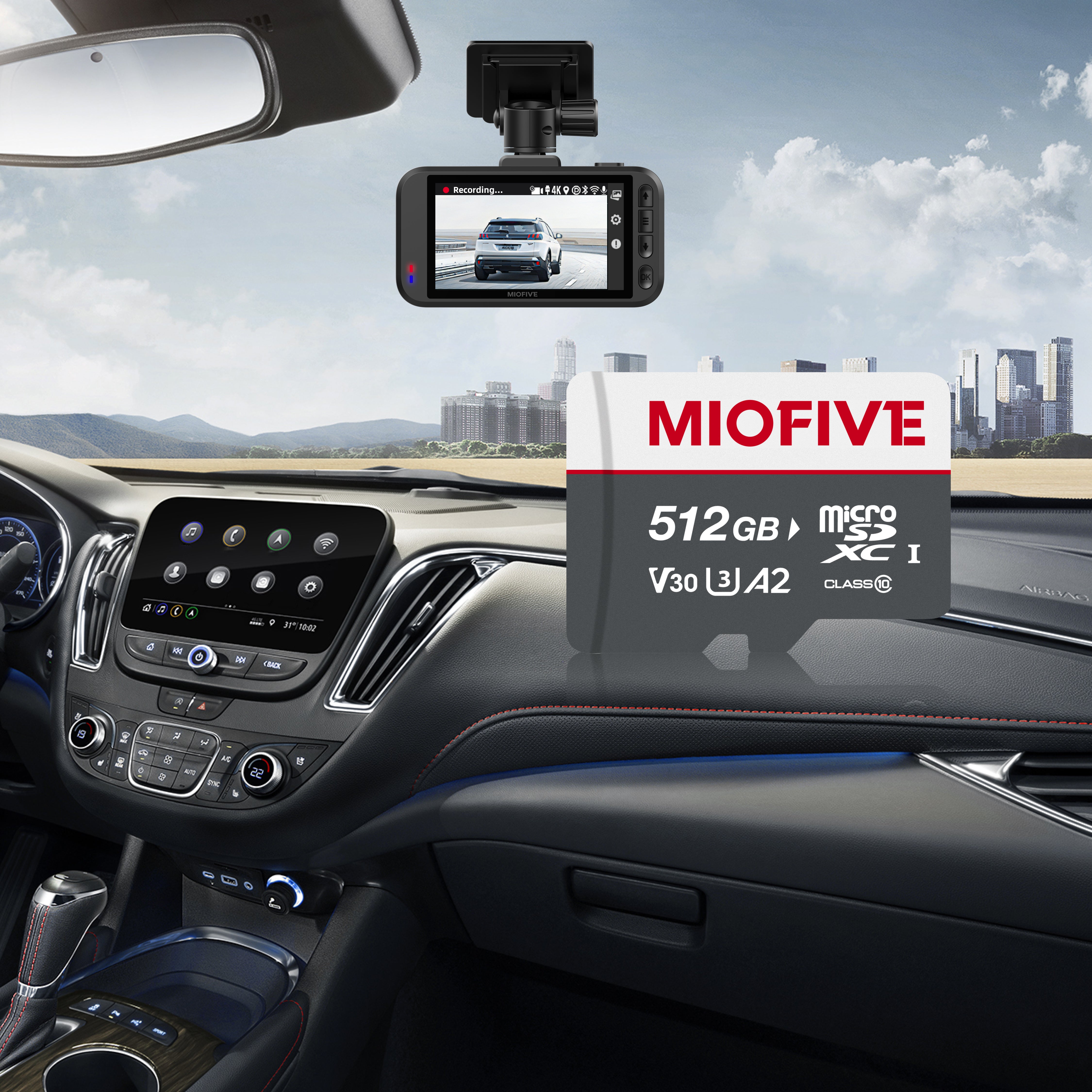 Miofive 512GB microSDXC Memory Card for Miofive S1 & Mini Series Dash Cams (AU)