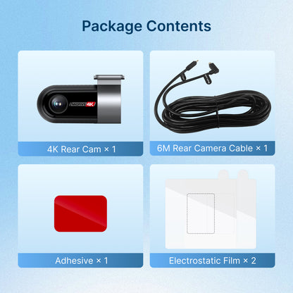 Miofive 4K Rear Camera for Miofive S1/S1 Pro/S1 Ultra Dash Cams(UK)