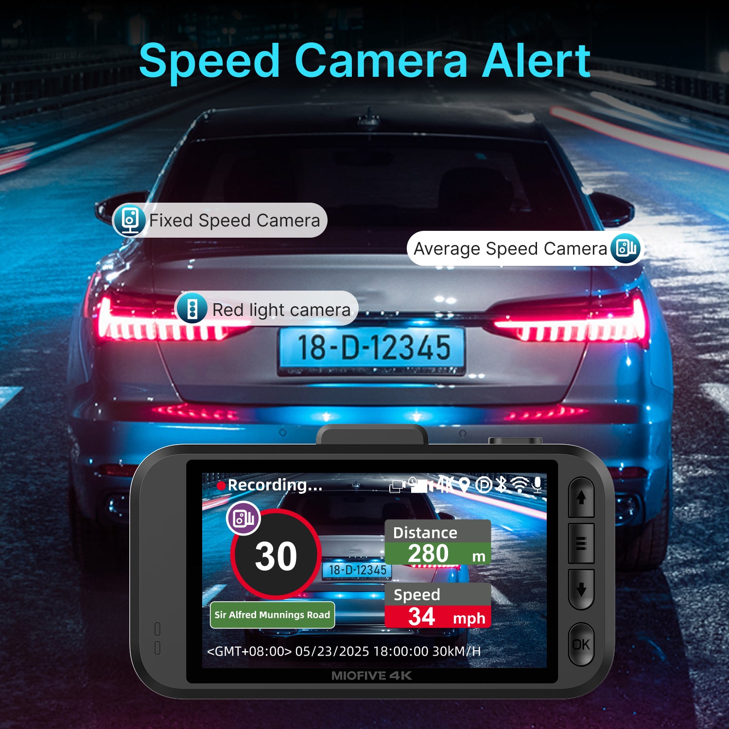 MIOFIVE Dash cam S1 Ultra 4K+4K Dual Dash Camera(IE)