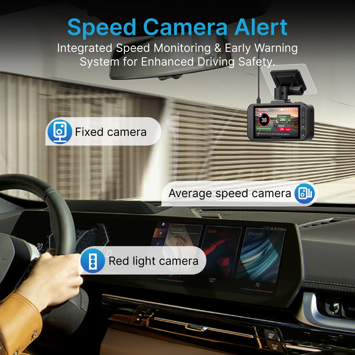 MIOFIVE Dash Cam S1 4K UHD Front Dash Camera(32GB Card Included)(UK)