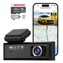 Miofive Mini S Dashcam + 128 GB Micro-SD-Karte im Paket