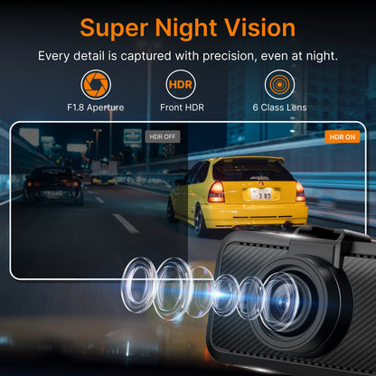 MIOFIVE Dash Cam S1 4K UHD Front Dash Camera With Free 32GB Card