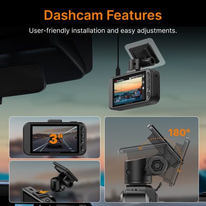 MIOFIVE Dash Cam S1 4K UHD Front Dash Camera With Free 32GB Card